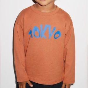 NWT Zara Tokyo Unisex Long Sleeve Tee